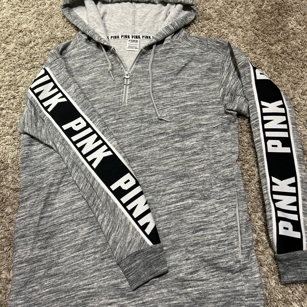 PINK quarter zip hoodie